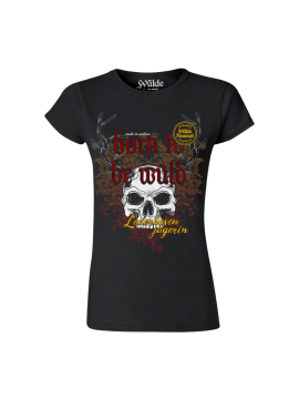 Lederhosenjägerin Girls Shirt schwarz